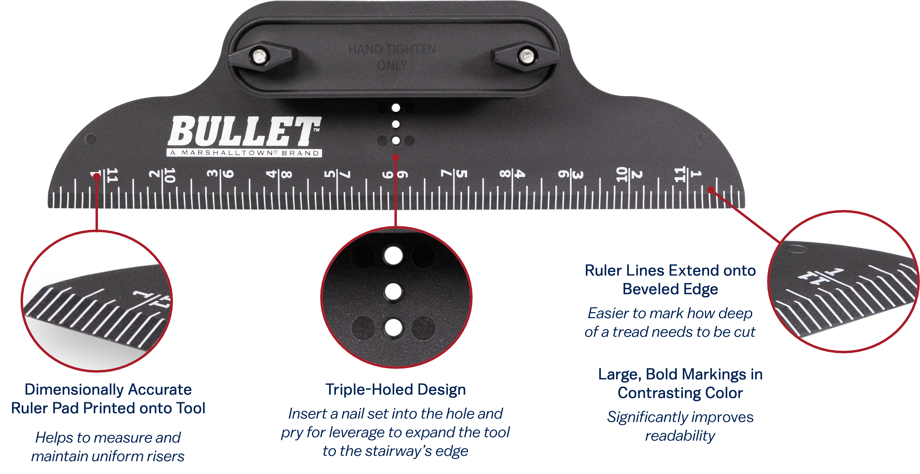 Stair Tread Tool with Feature Callouts